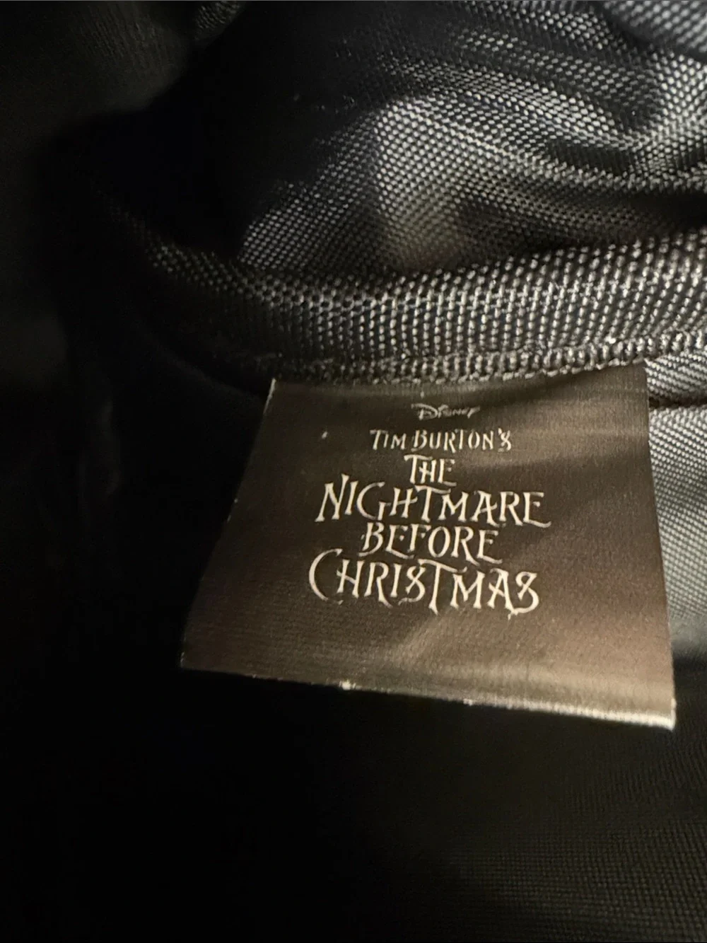 Disney Nightmare Before Christmas Sequin Mini Flip Sequin Backpack Black Silver